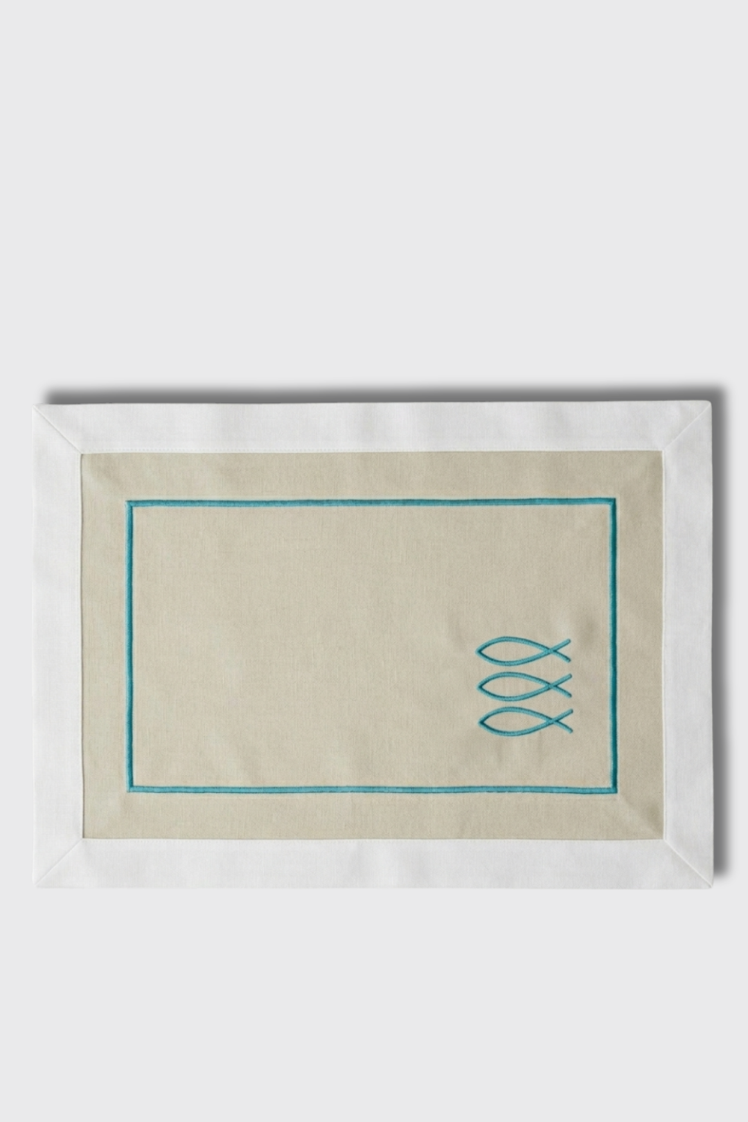 Trifin Sand Colored Place Mat 14x20 | 2 Pieces