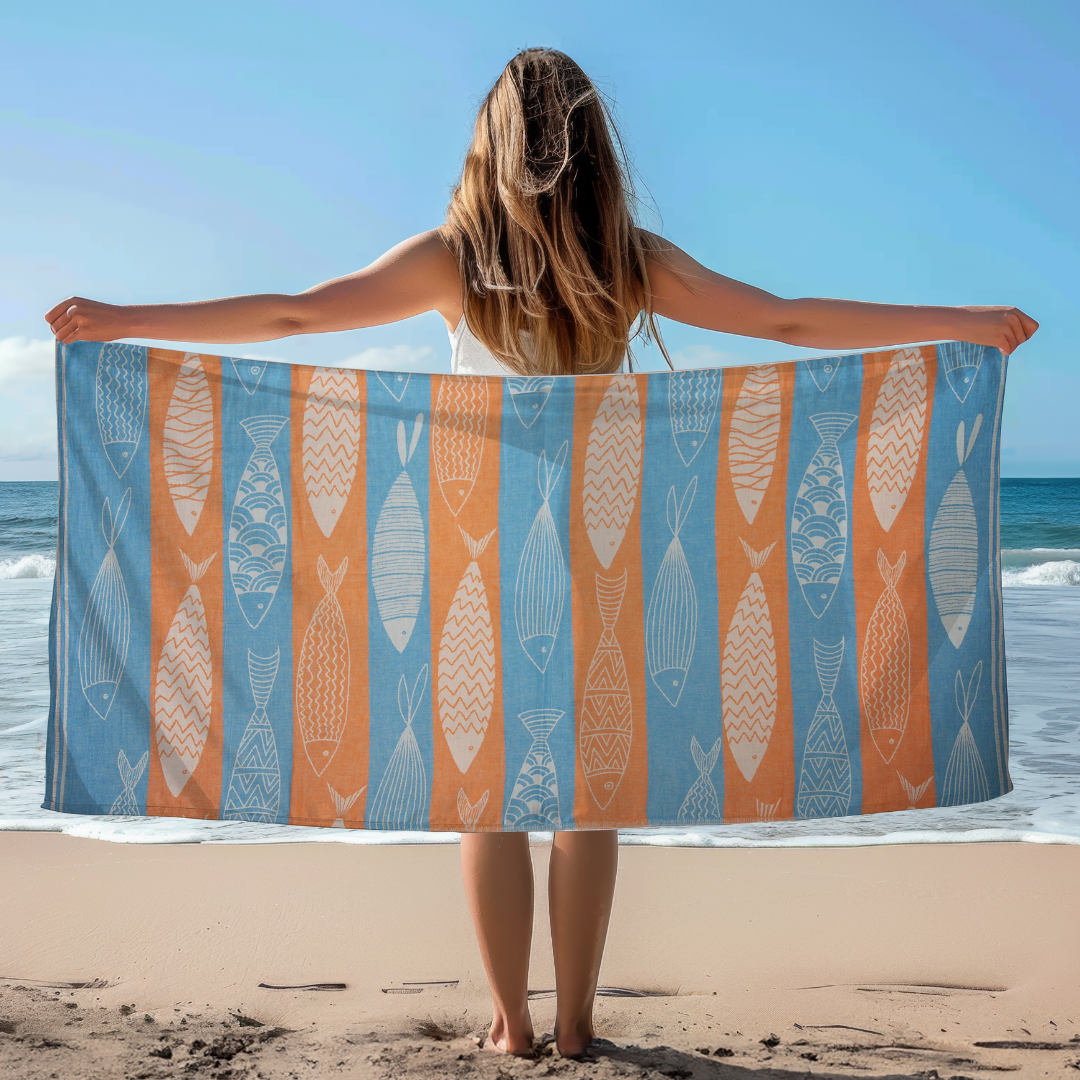Barcelona Cotton Beach Towel – Soft & Absorbent | 1 Piece