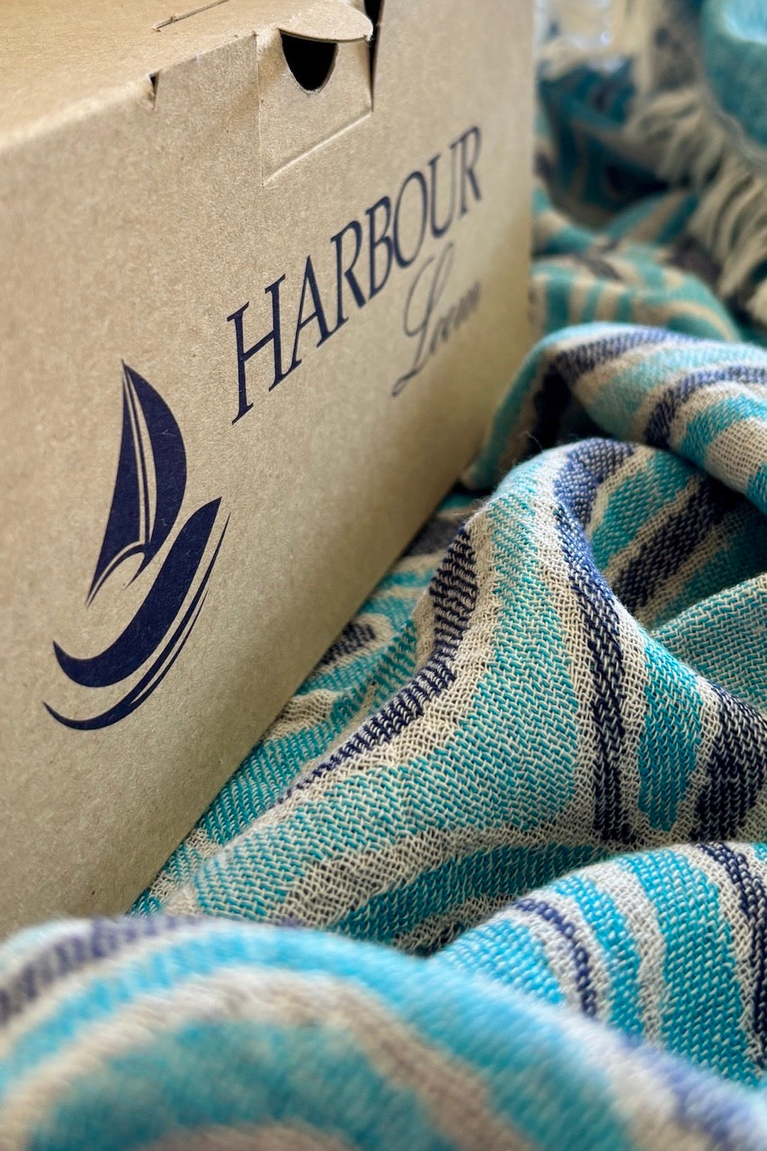 Harbourloom colourful 100% cotton eco-friendly beach towel