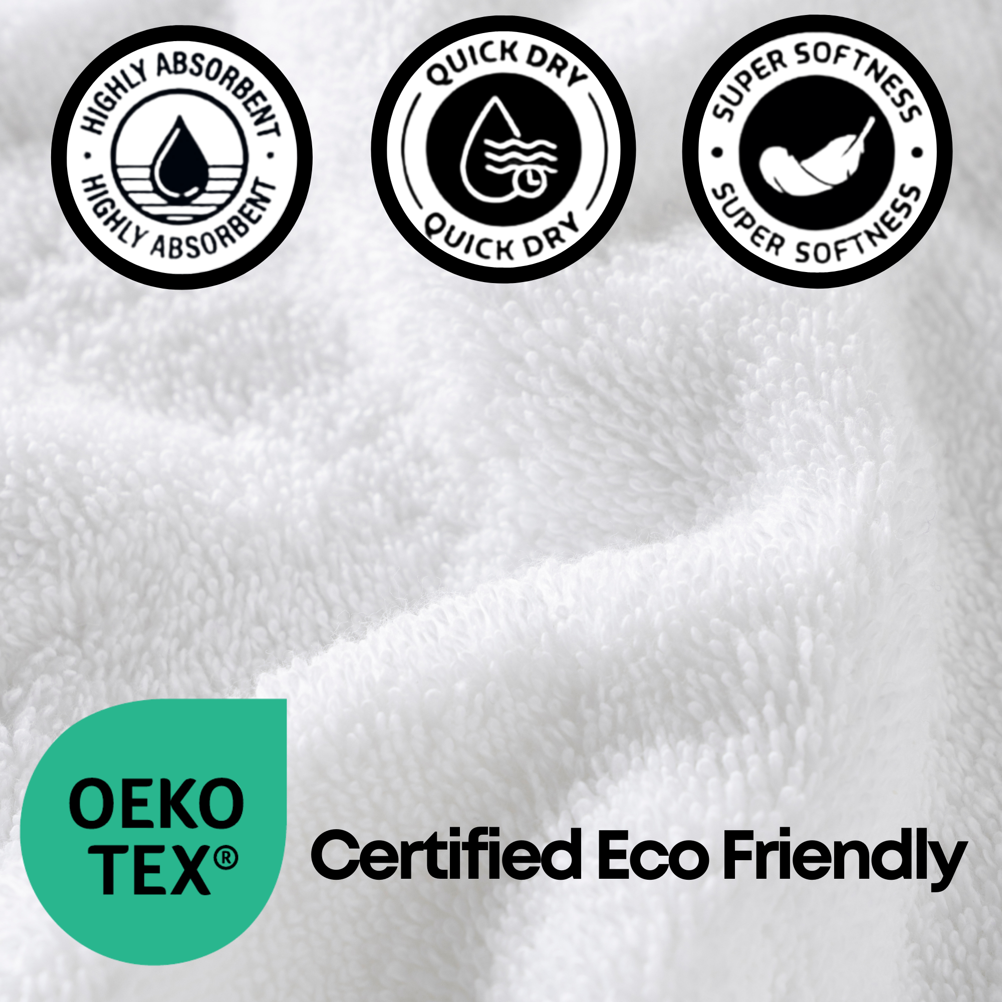 Boulevard Series Ice Cotton Hand Towel Sets – Soft & Absorbent | 3 Pieces