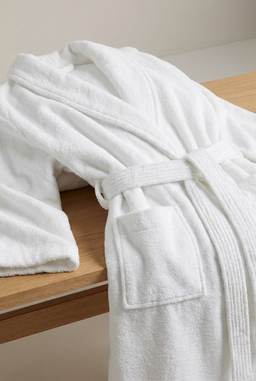 Mood Men's Robe – Ice White