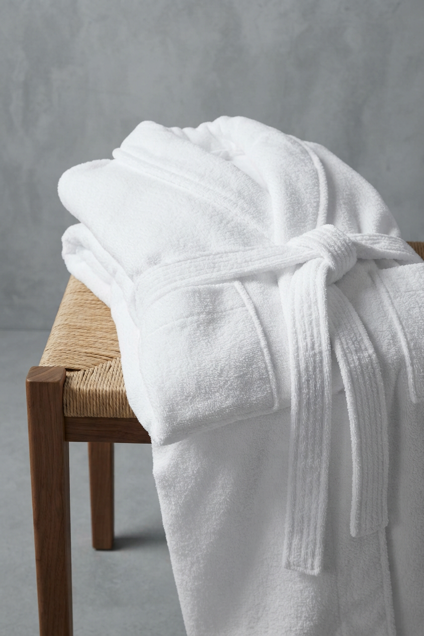 Mood Men's Robe – Ice White