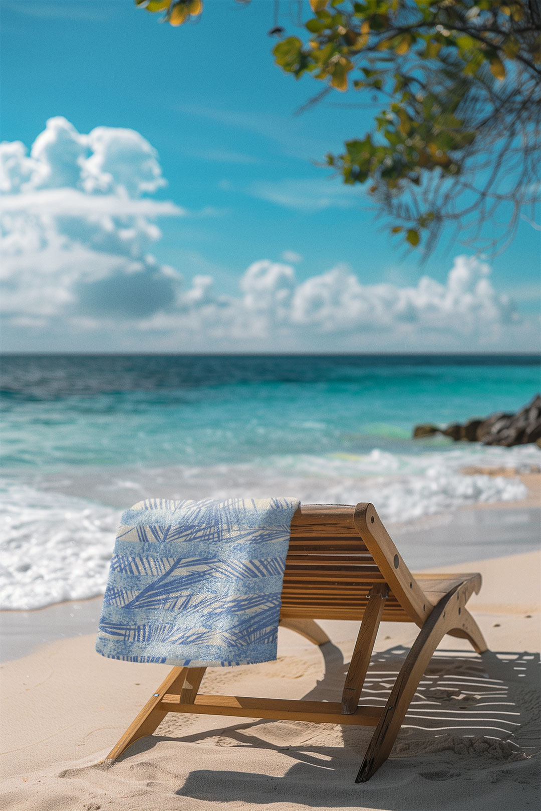 Lightweight, quick-dry beach towel made from 100% Aegean cotton, Egyptian cotton, and Turkish cotton.