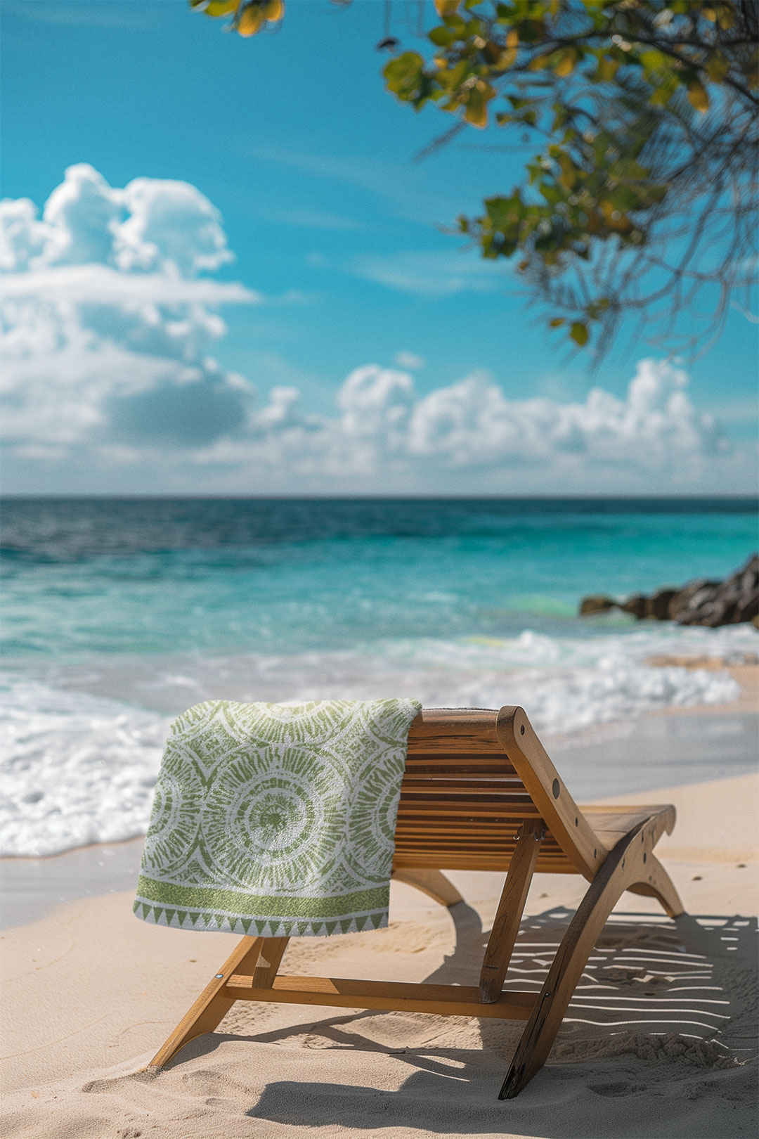 Lightweight, quick-dry beach towel made from 100% Aegean cotton, Egyptian cotton, and Turkish cotton.