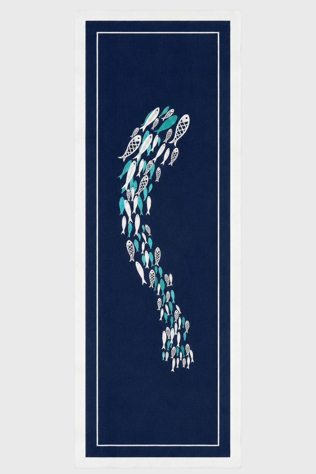 Aqua Dance Table Runner – Azure