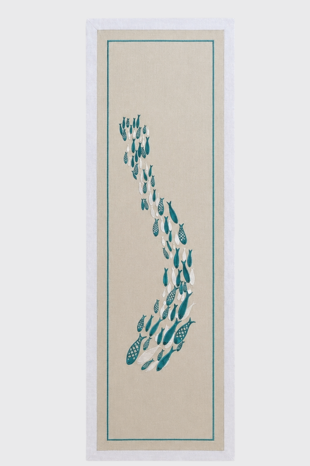 Aqua Dance Table Runner – Sand