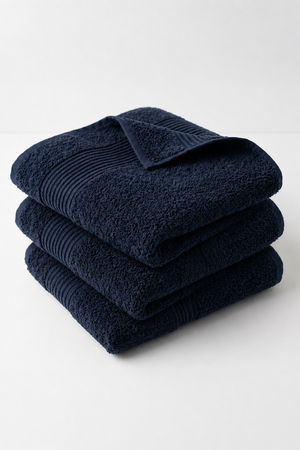 Boulevard Series Azure Cotton Hand Towel Sets – Soft & Absorbent | 3 Pieces
