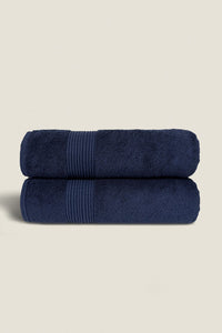 Boulevard Series Azure Cotton Bath Towel Sets – Soft & Absorbent | 2 Pieces