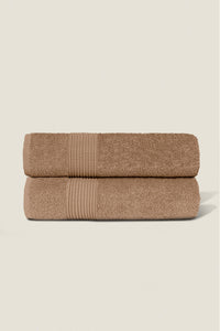 Boulevard Series Earth Cotton Bath Towel Sets – Soft & Absorbent | 2 Pieces
