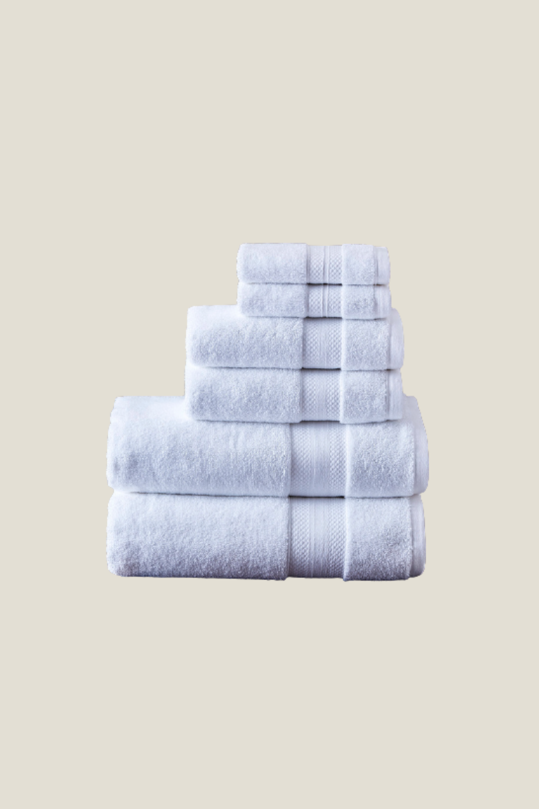 white hotel towels