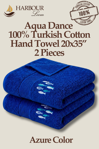 Aqua Dance Azure Color Towel 20x35” | 2 pieces