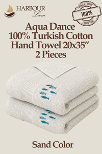 Aqua Dance Sand Color Towel 20x35” | 2 Pieces