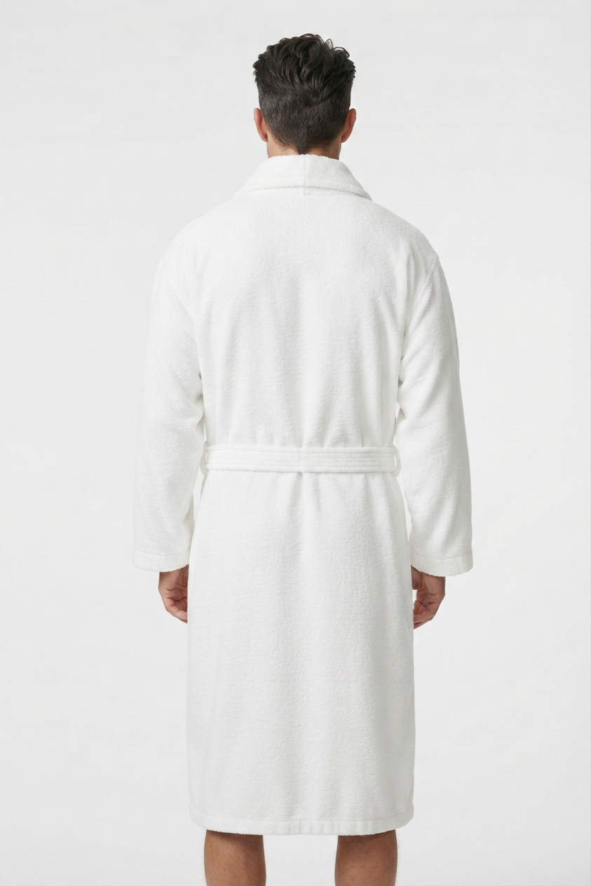 Mood Men's Robe – Ice White
