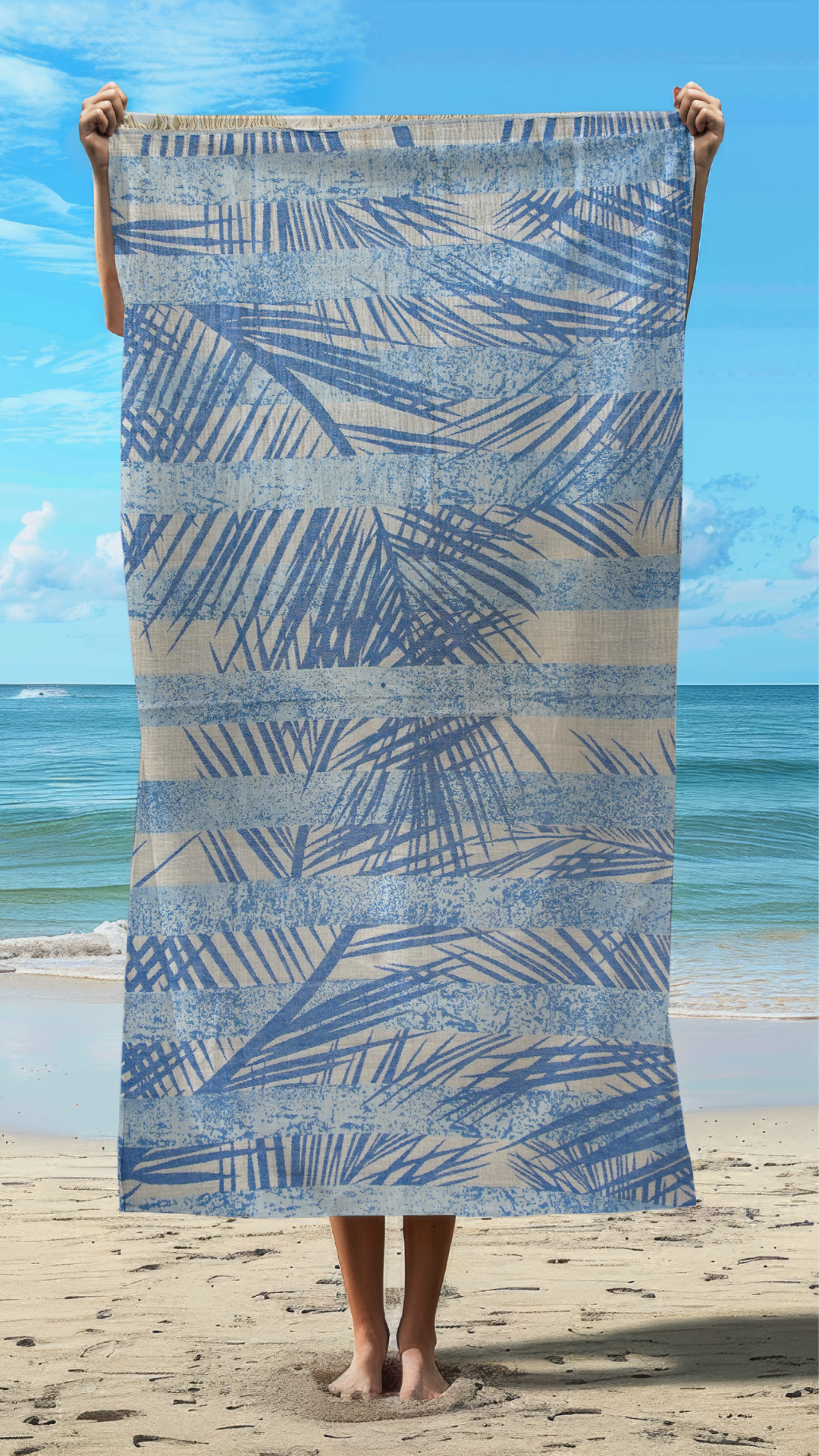 Naples Cotton Beach Towel – Soft & Absorbent | 1 Piece