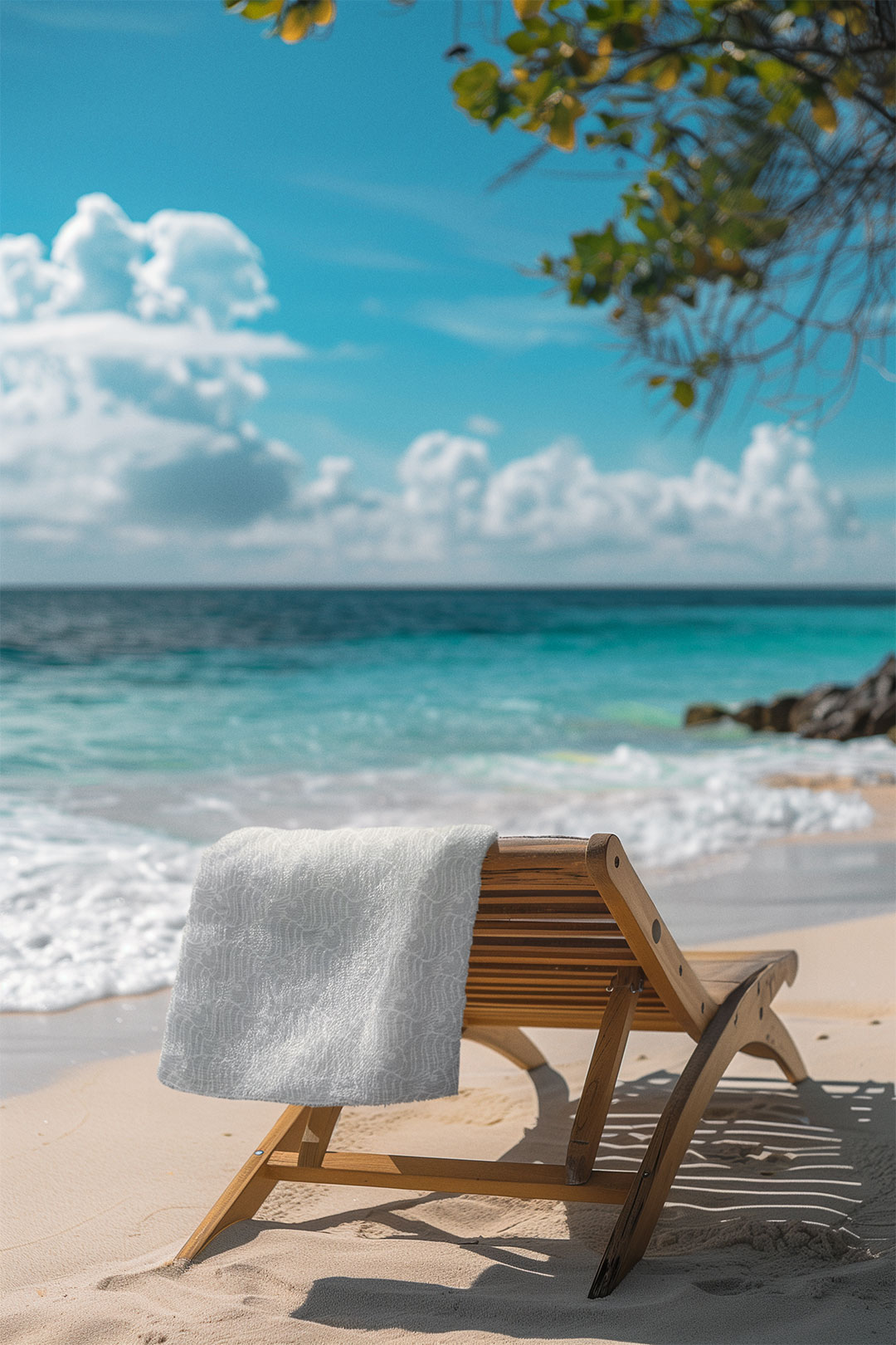 Harbourloom colourful 100% cotton eco-friendly beach towel – ultra-absorbent, fast-drying, lightweight design ideal for beach days, pool parties, and summer travel. 