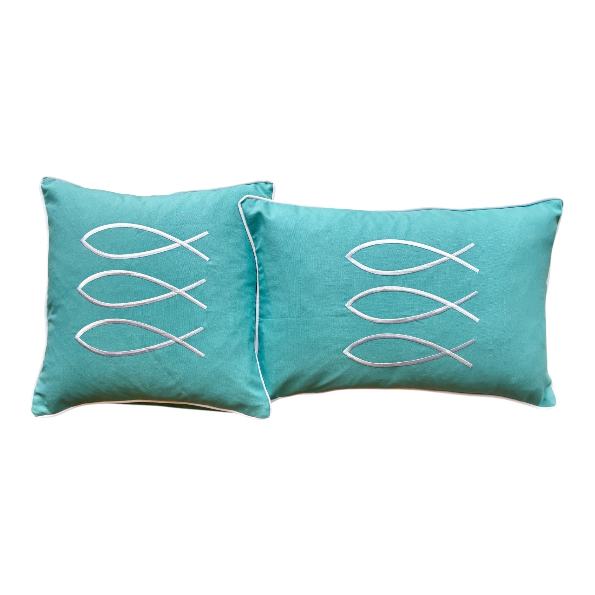 pillow in Turquoise color