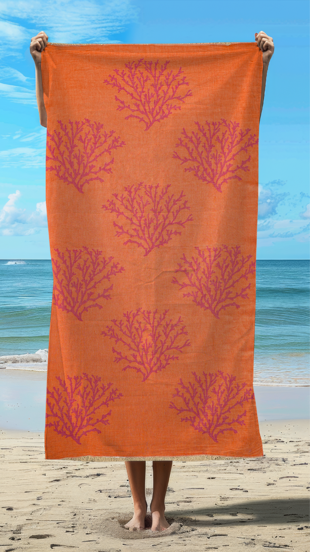 Sevilla Cotton Beach Towel – Soft & Absorbent | 1 Piece