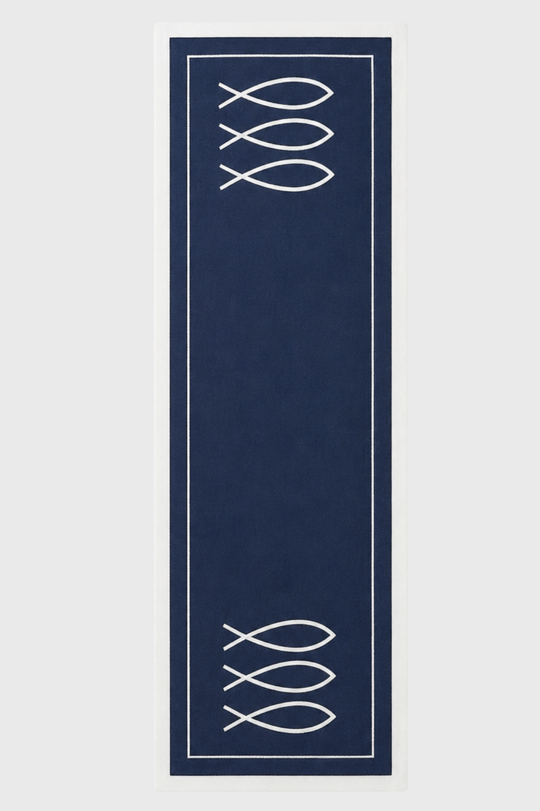 Trifin Table Runner – Azure