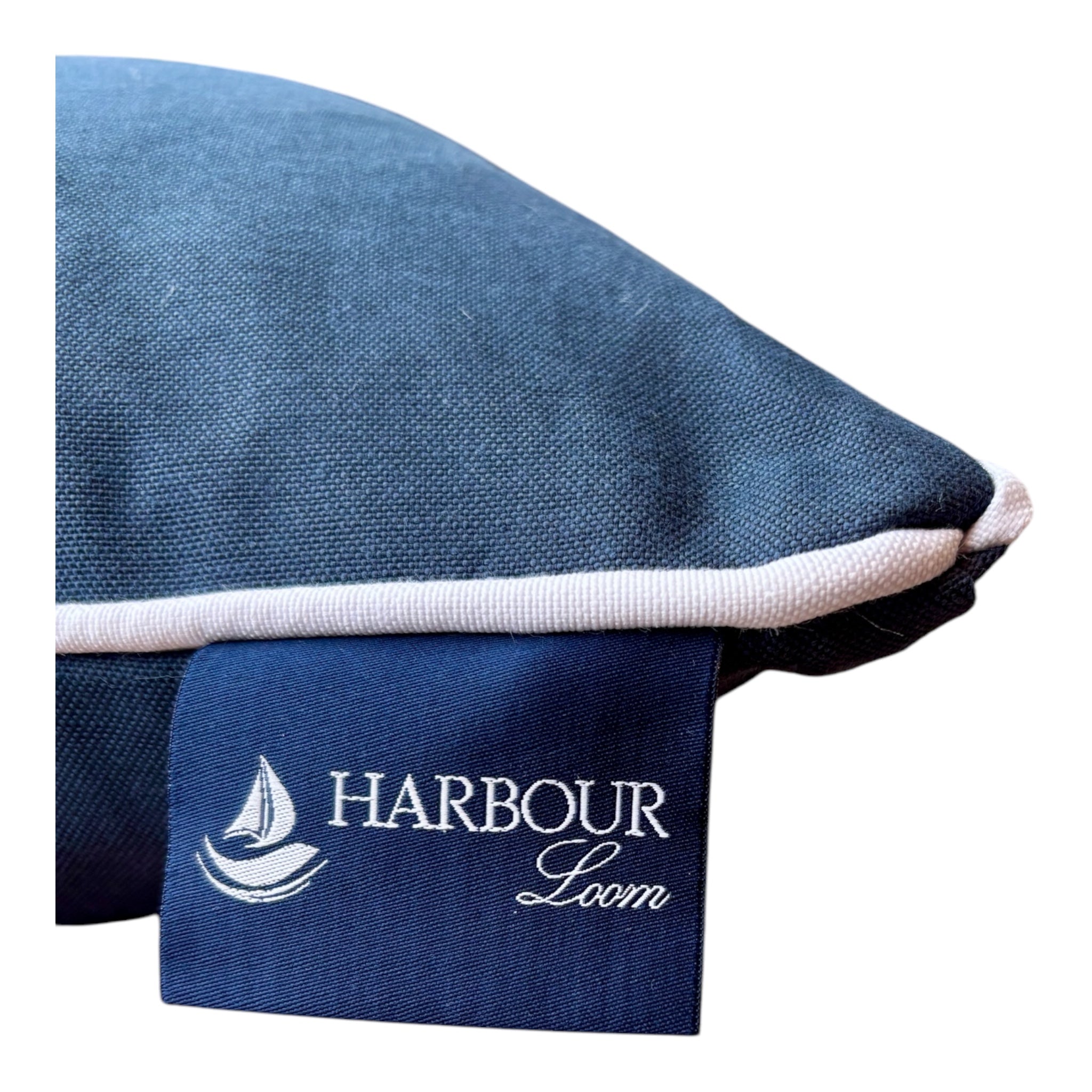 Trifin decorative pillow in Azure color, measuring 18 x 18