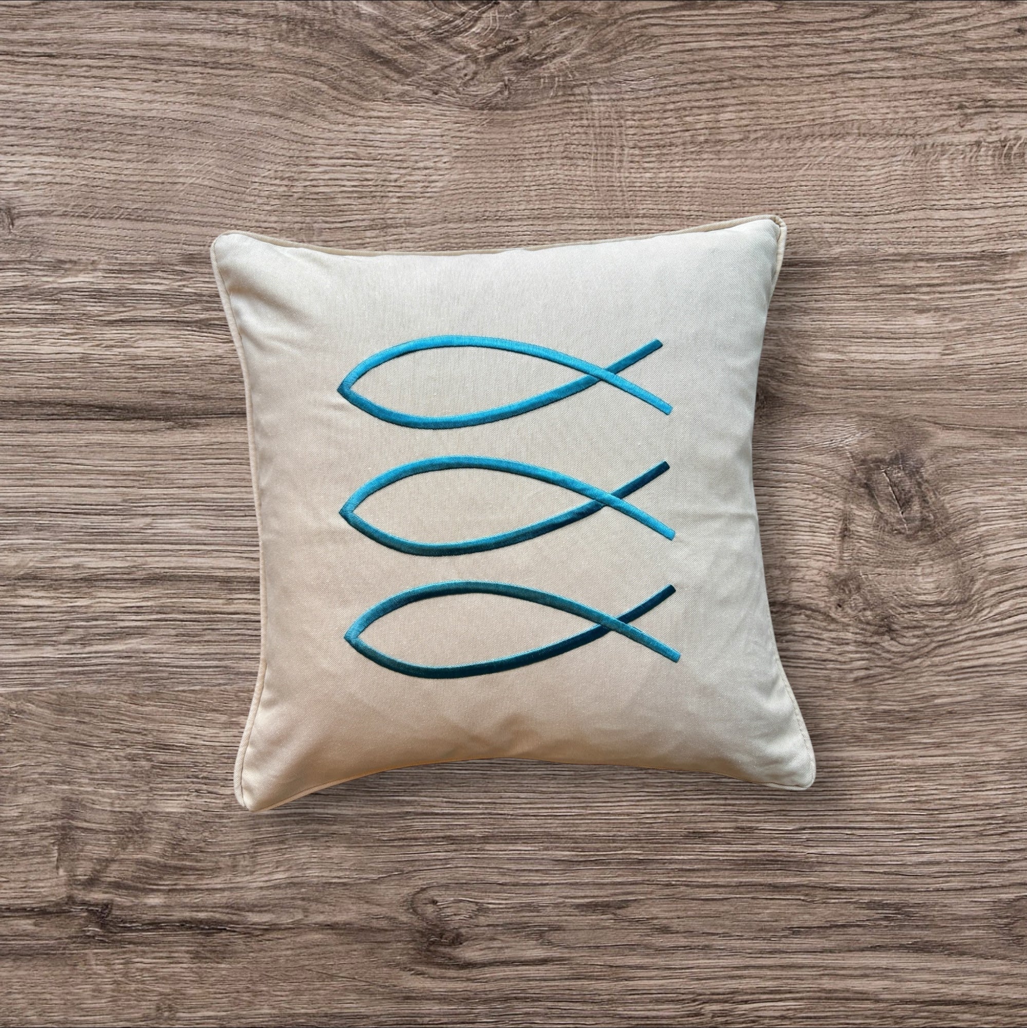 Trifin decorative pillow in sand color