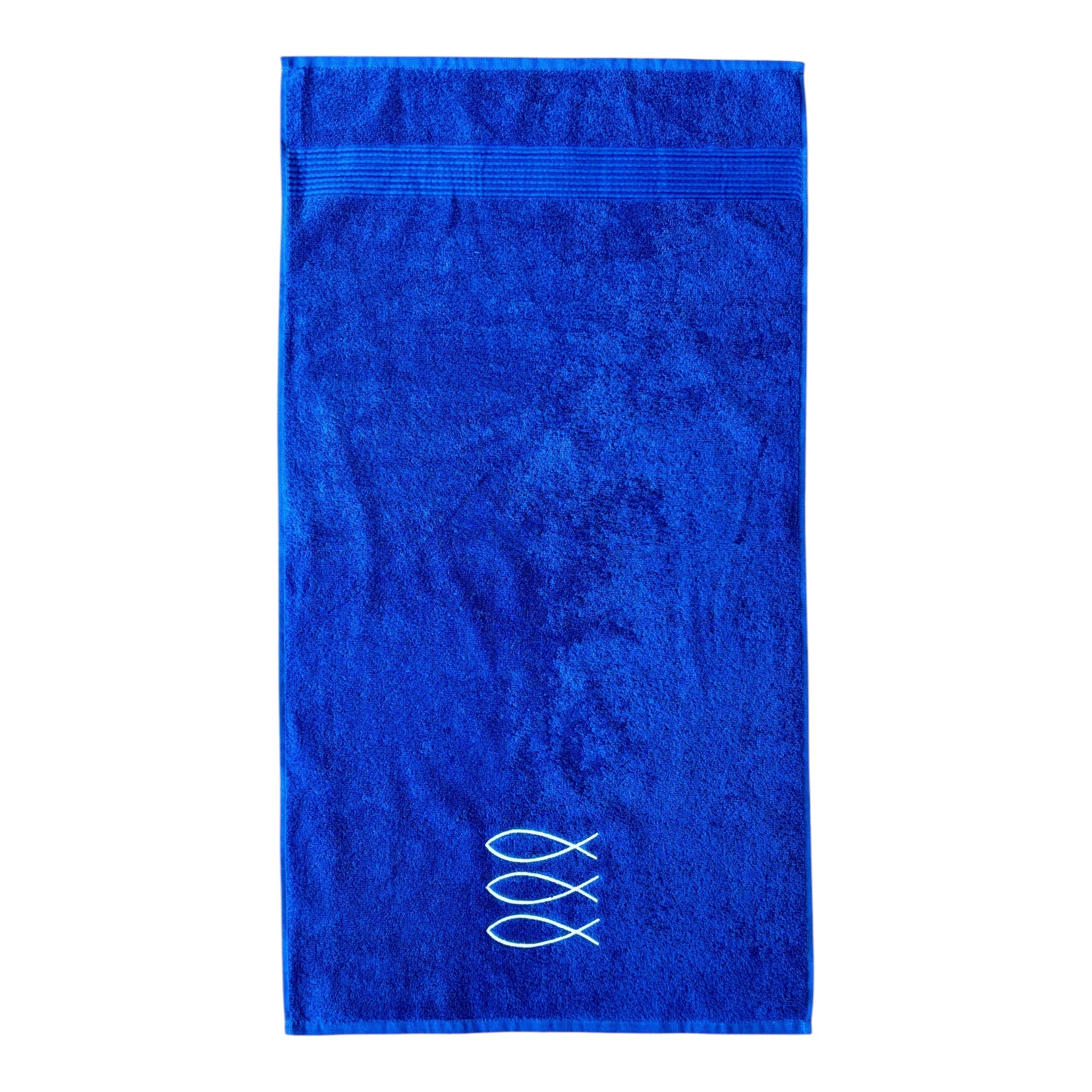 Trifin towel in midnight blue color