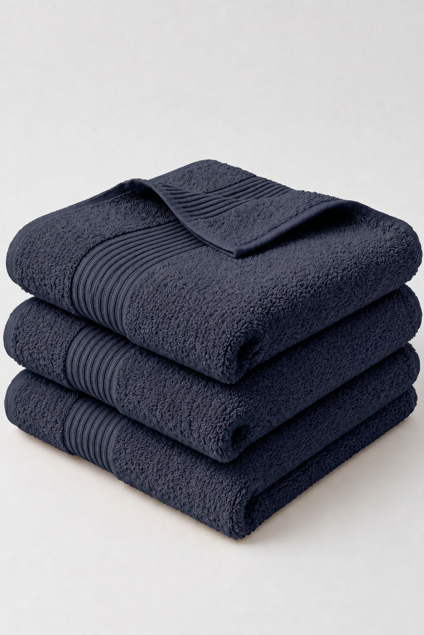Boulevard Hand Towel Set – Azure | 3 Pieces