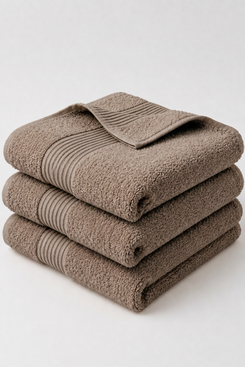 Boulevard Hand Towel Set – Quartz Taupe | 3 Pieces