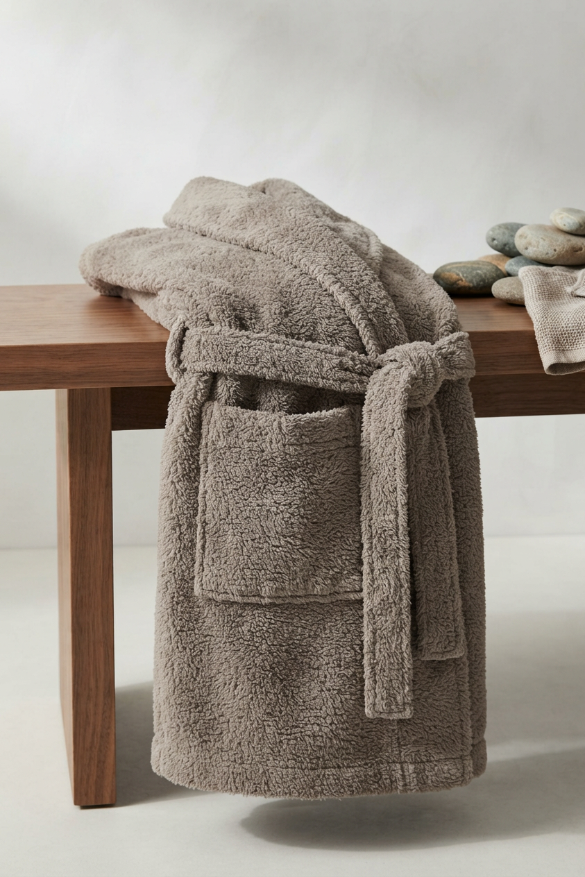 Serviettes en coton turc HarbourLoom dans une salle de bain haut de gamme