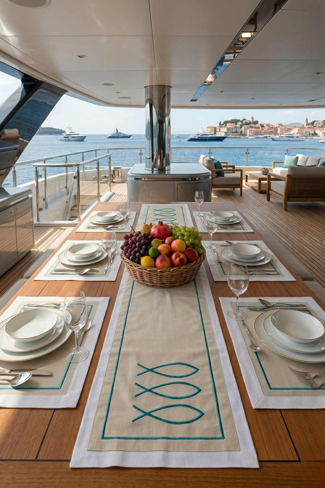 Trifin Table Runner – Sand