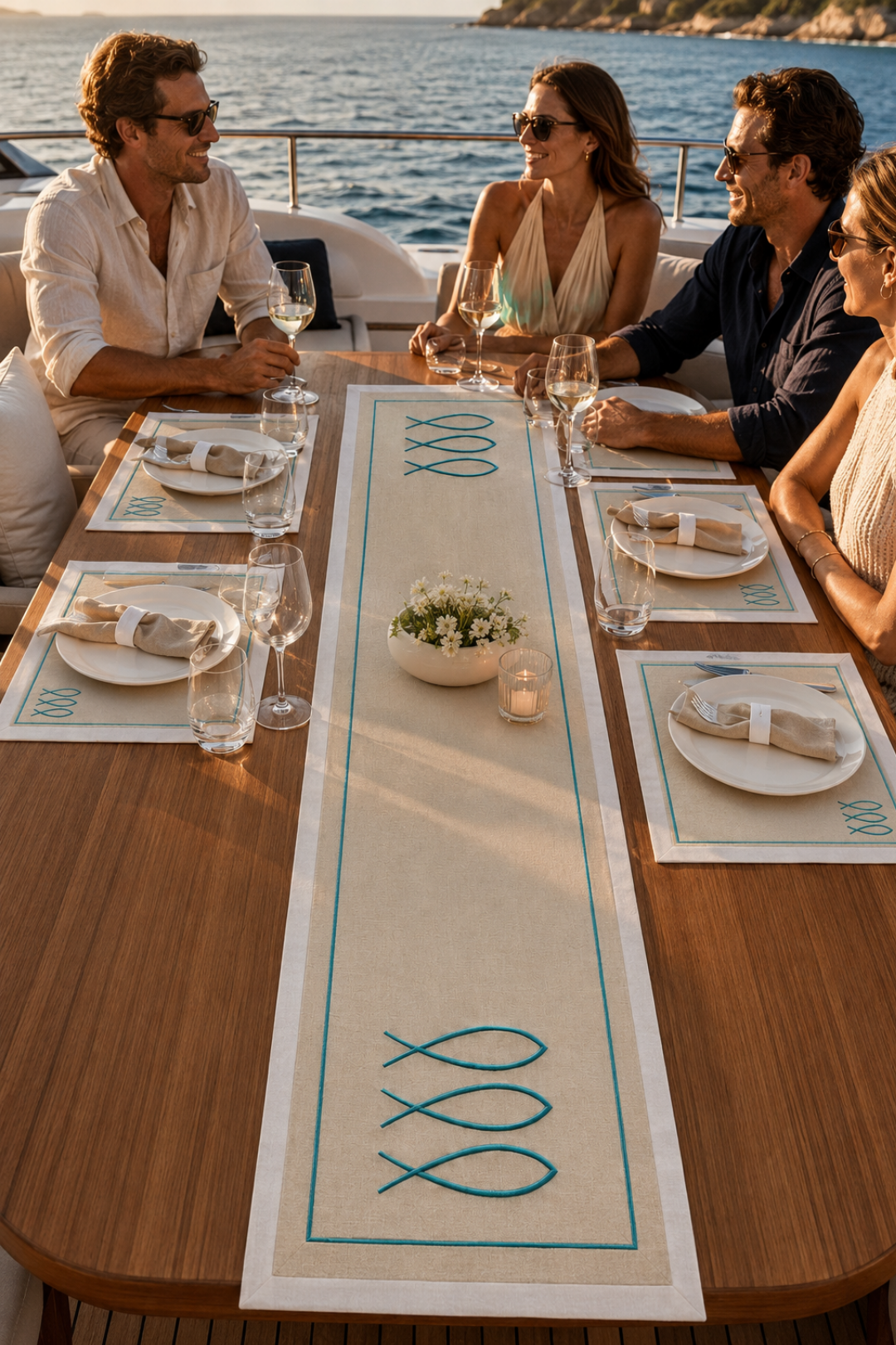Trifin Table Runner – Sand