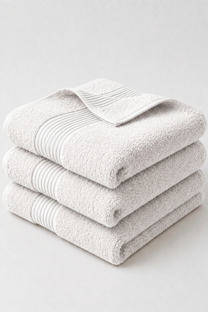 Ensemble de serviettes à main en coton Ice de la série Boulevard – Douces et absorbantes | 3 pièces